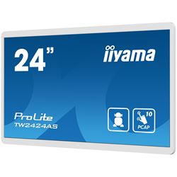 iiyama ProLite TW2424AS-W1, 24” IPS, White, Full HD PCAP 10pt touch screen with Android and anti glare coating thumbnail 3