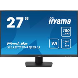 iiyama ProLite XU2794QSU-B6, 27" WQHD resolution, Ultra Slim, VA, HDMI, DP, 100hz refresh rate
