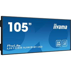 iiyama ProLite LH10551UWS-B1AG 105", specialised 21:9 panoramic commercial signage, 24/7, 5K, IPS, HDMI, landscape/portrait, OPS slot, Anti-Glare thumbnail 2