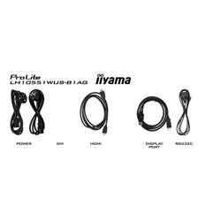 iiyama ProLite LH10551UWS-B1AG 105", specialised 21:9 panoramic commercial signage, 24/7, 5K, IPS, HDMI, landscape/portrait, OPS slot, Anti-Glare thumbnail 13