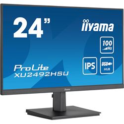 iiyama ProLite monitor XU2492HSU-B6 24" IPS, Full HD, Black, Ultra Slim Bezel, HDMI, Display Port, USB Hub with 100Hz refresh rate thumbnail 1