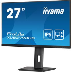 iiyama ProLite Monitor XUB2793HS-B6 27", Black, Height Adjustable, IPS Panel, 3-side borderless design, HDMI, DisplayPort thumbnail 4
