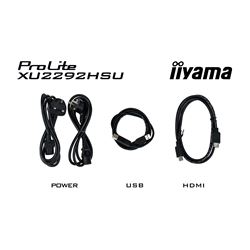 Iiyama ProLite monitor XU2292HSU-B6 22" IPS, Full HD, Ultra Slim Bezel, HDMI, 100Hz refresh rate thumbnail 12