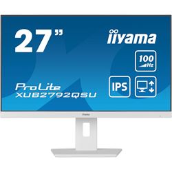iiyama ProLite monitor XUB2792QSU-W6 27" IPS, 2560x1440, FreeSync, 3-side borderless, White, HDMI, Display Port, USB Hub, Height Adjustable, 100 hz thumbnail 0