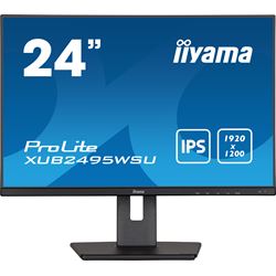 iiyama Prolite monitor XUB2495WSU-B5 24" IPS, 1920 x 1200, Black, DP, HDMI, USB Hub, 100% sRGB, Height Adjustable, 16:10 thumbnail 2
