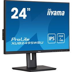 iiyama Prolite monitor XUB2495WSU-B5 24" IPS, 1920 x 1200, Black, DP, HDMI, USB Hub, 100% sRGB, Height Adjustable, 16:10 thumbnail 3