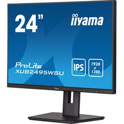 iiyama Prolite monitor XUB2495WSU-B5 24" IPS, 1920 x 1200, Black, DP, HDMI, USB Hub, 100% sRGB, Height Adjustable, 16:10 thumbnail 5