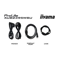 iiyama Prolite monitor XUB2495WSU-B5 24" IPS, 1920 x 1200, Black, DP, HDMI, USB Hub, 100% sRGB, Height Adjustable, 16:10 thumbnail 15
