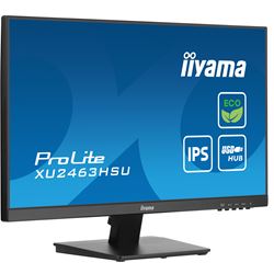 iiyama ProLite monitor ECO XU2463HSU-B1 24" IPS, Full HD, Black, Ultra Slim Bezel, HDMI, Display Port, USB Hub with B energy class thumbnail 3