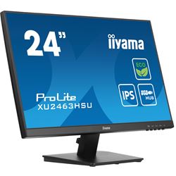 iiyama ProLite monitor ECO XU2463HSU-B1 24" IPS, Full HD, Black, Ultra Slim Bezel, HDMI, Display Port, USB Hub with B energy class thumbnail 4