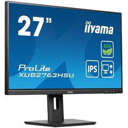 iiyama ProLite monitor ECO XUB2763HSU-B1 27" Height Adjustable, IPS, Full HD, Black, Ultra Slim Bezel, HDMI, Display Port, USB Hub with B energy class thumbnail 3