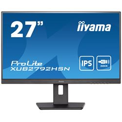 BOX DAMAGED iiyama ProLite Monitor XUB2792HSN-B5 27", Black, Height Adjustable, IPS Panel, USB-C connection, Daisy chain thumbnail 3