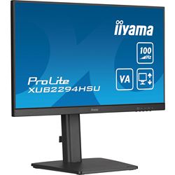 iiyama ProLite monitor XUB2294HSU-B6 22" VA panel, 3-side borderless design, height adjustable stand, 100Hz refresh rate, HDMI, DP thumbnail 3