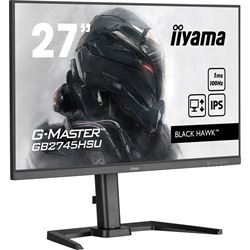 iiyama G-Master Black Hawk gaming monitor GB2745HSU-B1 27" Black, Ultra Slim Bezel, Full HD, 75Hz, 1ms, FreeSync, HDMI, Display Port, USB Hub, 100 hz thumbnail 2