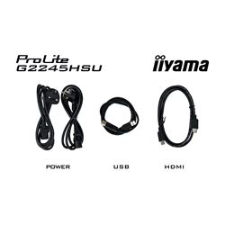iiyama G-Master Black Hawk gaming monitor G2245HSU-B1 22" Black, IPS, 100Hz, 1ms, FreeSync, HDMI, Display Port, USB Hub thumbnail 7