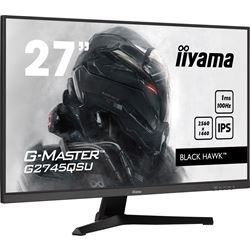 iiyama G-Master Black Hawk gaming monitor G2745QSU-B1 27" Black, IPS, Ultra Wide Resolution, 100Hz, 1ms, FreeSync, HDMI, Display Port, USB Hub thumbnail 1
