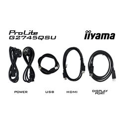 iiyama G-Master Black Hawk gaming monitor G2745QSU-B1 27" Black, IPS, Ultra Wide Resolution, 100Hz, 1ms, FreeSync, HDMI, Display Port, USB Hub thumbnail 11
