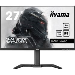 iiyama G-Master Black Hawk gaming monitor GB2745QSU-B1 27" Height Adjustable, Black, IPS, Ultra Wide Resolution, 100Hz, 1ms, FreeSync, HDMI, Display Port, USB Hub thumbnail 0