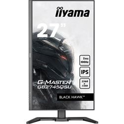 iiyama G-Master Black Hawk gaming monitor GB2745QSU-B1 27" Height Adjustable, Black, IPS, Ultra Wide Resolution, 100Hz, 1ms, FreeSync, HDMI, Display Port, USB Hub thumbnail 1