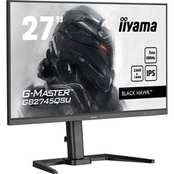 iiyama G-Master Black Hawk gaming monitor GB2745QSU-B1 27" Height Adjustable, Black, IPS, Ultra Wide Resolution, 100Hz, 1ms, FreeSync, HDMI, Display Port, USB Hub thumbnail 2