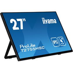 iiyama ProLite monitor T2755MSC-B1 27", Projective Capacitive 10pt touch, IPS, Scratch resistant, HDMI, DisplayPort, Edge to edge glass thumbnail 1