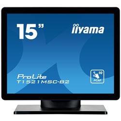 iiyama ProLite monitor T1521MSC-B2 15" Black, Projective Capacitive 10pt touch, glass overlay, scratch resistant, IP65 thumbnail 0
