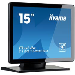 iiyama ProLite monitor T1521MSC-B2 15" Black, Projective Capacitive 10pt touch, glass overlay, scratch resistant, IP65 thumbnail 4
