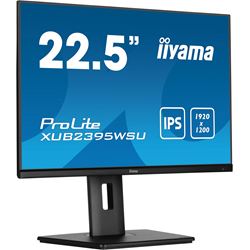 iiyama ProLite monitor XUB2395WSU-B5, 23", Height Adjustable, IPS, 1920 x 1200, Pivot function, HDMI, DisplayPort, USB Hub, Blue light reducer, Flicker free thumbnail 2