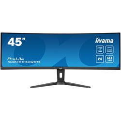 iiyama ProLite curved monitor XCB4594DQSN-B1 45" VA Dual QHD panel with KVM Switch and USB-C Dock, HDMI and Height Adjustment thumbnail 0