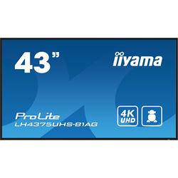 iiyama ProLite monitor LH4375UHS-B1AG 43", Digital Signage, IPS, HDMI, DisplayPort, 4K, 24/7, Landscape/Portrait, Media Player, Intel® SDM slot, Wifi, Anti-Glare thumbnail 0