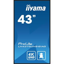 iiyama ProLite monitor LH4375UHS-B1AG 43", Digital Signage, IPS, HDMI, DisplayPort, 4K, 24/7, Landscape/Portrait, Media Player, Intel® SDM slot, Wifi, Anti-Glare thumbnail 1