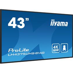 iiyama ProLite monitor LH4375UHS-B1AG 43", Digital Signage, IPS, HDMI, DisplayPort, 4K, 24/7, Landscape/Portrait, Media Player, Intel® SDM slot, Wifi, Anti-Glare thumbnail 2