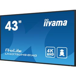 iiyama ProLite monitor LH4375UHS-B1AG 43", Digital Signage, IPS, HDMI, DisplayPort, 4K, 24/7, Landscape/Portrait, Media Player, Intel® SDM slot, Wifi, Anti-Glare thumbnail 6
