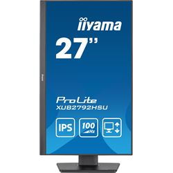 iiyama ProLite Monitor XUB2792HSU-B6 27", Black, Height Adjustable, IPS Panel, USB hub, HDMI, DP, 100 hz thumbnail 1