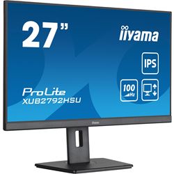 iiyama ProLite Monitor XUB2792HSU-B6 27", Black, Height Adjustable, IPS Panel, USB hub, HDMI, DP, 100 hz thumbnail 4