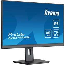 iiyama ProLite Monitor XUB2792HSU-B6 27", Black, Height Adjustable, IPS Panel, USB hub, HDMI, DP, 100 hz thumbnail 2