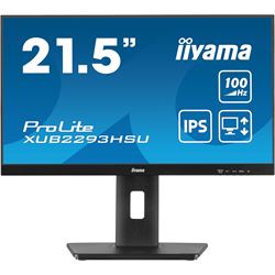 iiyama ProLite monitor XUB2293HSU-B6 22" IPS, 3-side borderless, Height Adjustable, Full HD, HDMI, 100hz refresh rate, USB Hub thumbnail 0