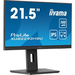iiyama ProLite monitor XUB2293HSU-B6 22" IPS, 3-side borderless, Height Adjustable, Full HD, HDMI, 100hz refresh rate, USB Hub thumbnail 2