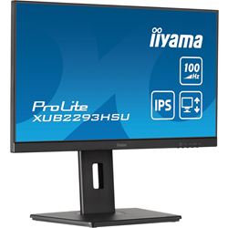 iiyama ProLite monitor XUB2293HSU-B6 22" IPS, 3-side borderless, Height Adjustable, Full HD, HDMI, 100hz refresh rate, USB Hub thumbnail 3