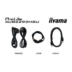iiyama ProLite monitor XUB2293HSU-B6 22" IPS, 3-side borderless, Height Adjustable, Full HD, HDMI, 100hz refresh rate, USB Hub thumbnail 13