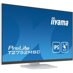 iiyama ProLite monitor T2752MSC-W1 27", Projective Capacitive 10pt touch, IPS, Scratch resistant, HDMI, DisplayPort, Edge to edge glass thumbnail 2