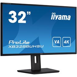 iiyama ProLite monitor XB3288UHSU-B5 32" 4K, height adjustable, HDMI, VA panel, flicker free, PIP thumbnail 1