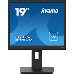 iiyama ProLite monitor B1980D-B5 19" 5:4 Black, Height Adjustable, Black, VGA, DVI thumbnail 1