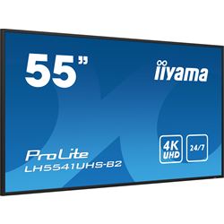 iiyama ProLite monitor LH5541UHS-B2 55", IPS, 4K UHD, 24/7 Hours Operation, Landscape/Portrait, Built in media player thumbnail 2