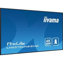 iiyama ProLite monitor LH6575UHS-B1AG 65", Digital Signage, IPS, HDMI, DisplayPort, 4K, 24/7, Landscape/Portrait, Media Player, Intel® SDM slot, Wifi, Anti-Glare thumbnail 6