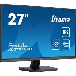 iiyama ProLite monitor XU2793HSU-B6, 27" 3-side borderless design, IPS, HDMI, DisplayPort, FreeSync, Flicker free, 100hz refresh rate thumbnail 2