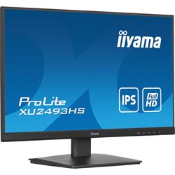iiyama ProLite monitor XU2493HS-B6 24", IPS, 100hz, Black, Ultra Slim Bezel, HDMI, DisplayPort, Blue light reducer, Flicker free thumbnail 2