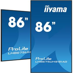 iiyama ProLite LH8675UHS-B1AG 86", 24/7, 4K, IPS, HDMI, landscape/portrait, Wifi, Android OS, signal FailOver, 500cd/m² high brightness, Anti-Glare thumbnail 4