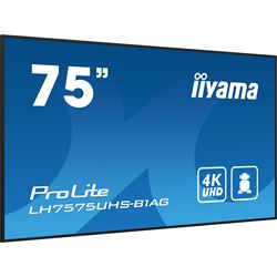 iiyama ProLite monitor LH7575UHS-B1AG 75", Digital Signage, IPS, HDMI, DisplayPort, 4K, 24/7, Landscape/Portrait, Media Player, Intel® SDM slot, Wifi, Anti-Glare thumbnail 2