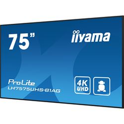 iiyama ProLite monitor LH7575UHS-B1AG 75", Digital Signage, IPS, HDMI, DisplayPort, 4K, 24/7, Landscape/Portrait, Media Player, Intel® SDM slot, Wifi, Anti-Glare thumbnail 6